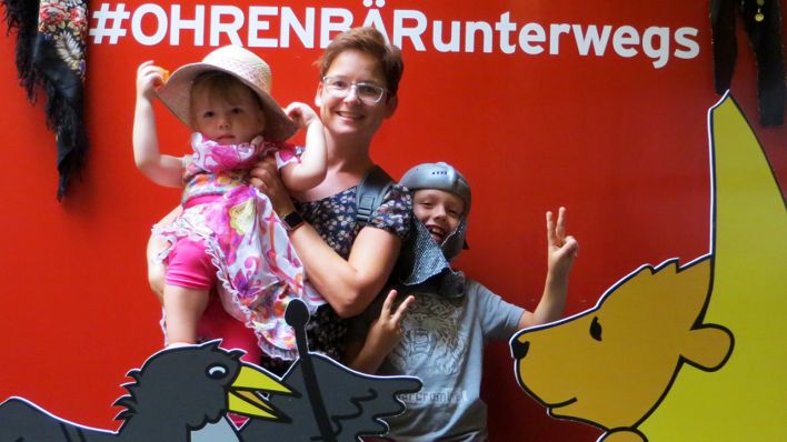 Marlene und MOritz mit Mama (Quelle: rbb/OHRENBÄR)