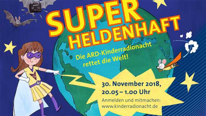 Plakat-Ausschnitt zur ARD-Kinderradionacht 2018 (Quelle: ARD)