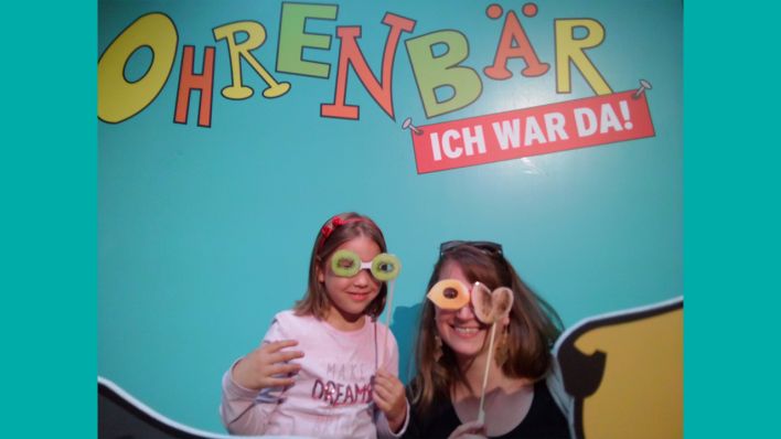 "Ich war da!" - ein Schnappschuss aus der Foto-Ecke (Quelle: rbb/OHRENBÄR)