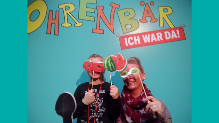 "Ich war da!" - ein Schnappschuss aus der Foto-Ecke (Quelle: rbb/OHRENBÄR)