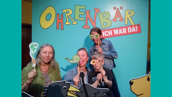 "Ich war da!" - ein Schnappschuss aus der Foto-Ecke (Quelle: rbb/OHRENBÄR)