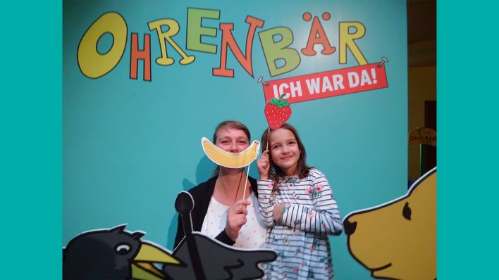 "Ich war da!" - ein Schnappschuss aus der Foto-Ecke (Quelle: rbb/OHRENBÄR)