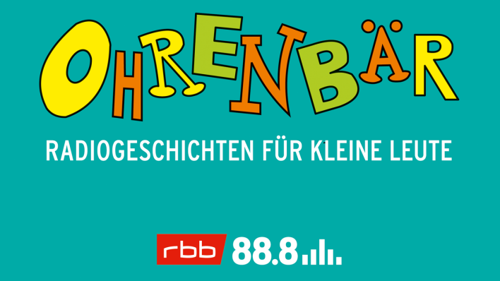 OHRENBÄR-Schriftlogo, mit Claim und rbb88.8-Logo (Quelle: rbb)