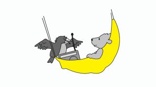 OHRENBÄR-Logo mit gelber Mondsichel (Quelle: rbb/OHRENBÄR)