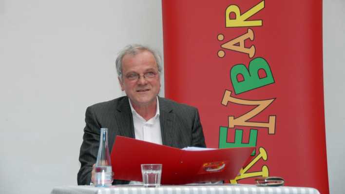 Schauspieler Bernhard Schütz am Tisch, er liest, im Hintergrund das OHRENBÄR-Banner (Quelle: rbb/OHRENBÄR/Birgit Patzel) Schauspieler Bernhard Schütz am Tisch, er liest, im Hintergrund das OHRENBÄR-Banner (Quelle: rbb/OHRENBÄR/Birgit Patzel)