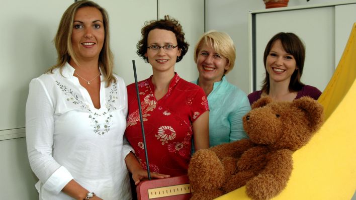 Team der OHRENBÄR-Redaktion aus dem Jahr 2007: Sonja Kessen, Birgit Patzelt, Maike van Helt (Quelle: rbb)